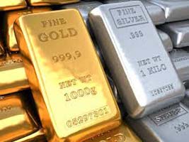 Gold and silver futures prices rise...