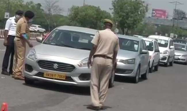 Noida Police cuts 1145 vehicles for violation of Kovid standards