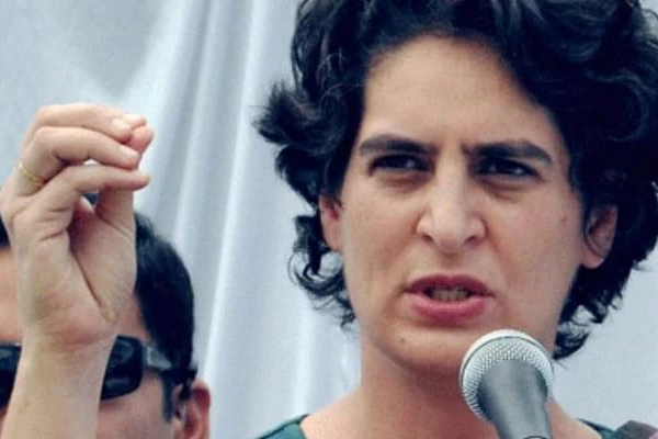 Priyanka Gandhi targets for law and order on UP government