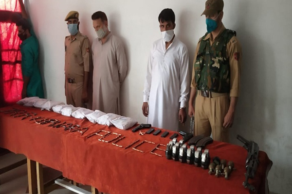 Terrorist hideout busted in Kashmir, arms, ammunition seized