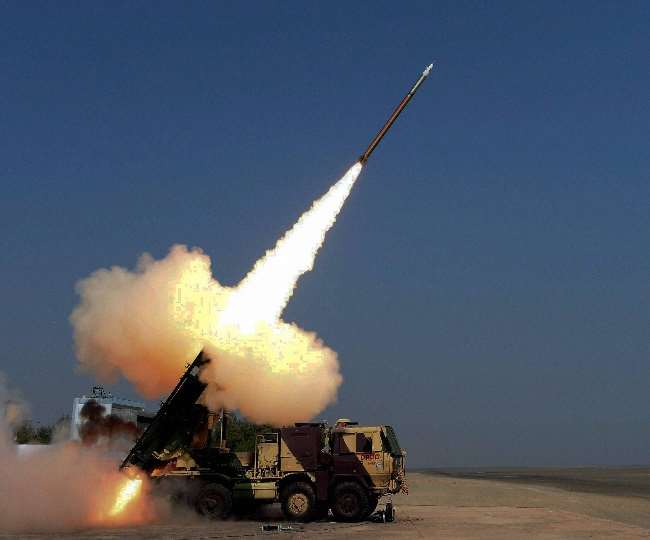 Production of lethal Pinak missile system in the country started amidst tension from China