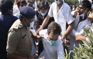 High voltage drama: lathi charge on activists, Rahul Gandhi fell during the blows