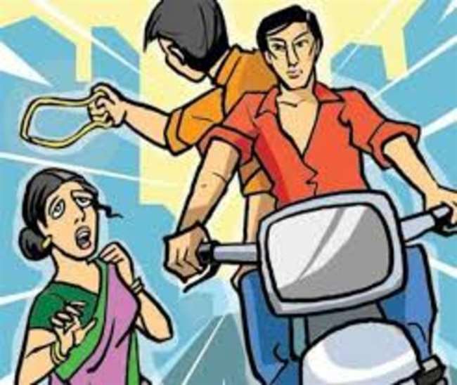 BJP leader caught the bike of chain snatcher, The crook said - Leave it otherwise…