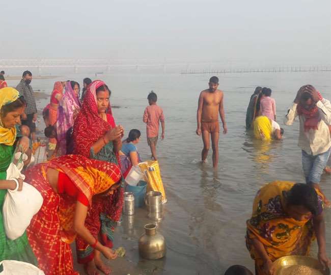 First Chhath of Corona period begins with Nahai-Khay, Governor and CM Nitish congratulated