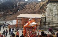 Kedarnath shrine closed for winter amid snowfall.
