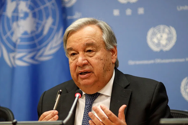 The UN chief said 