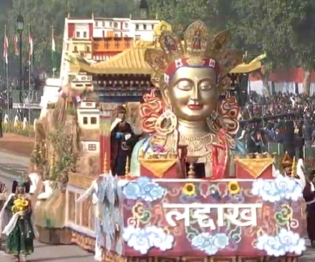 Ladakh tableau seen for the first time in parade on Rajpath