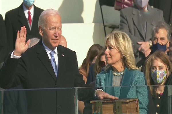 Joe Biden sworn in as America's 46th President