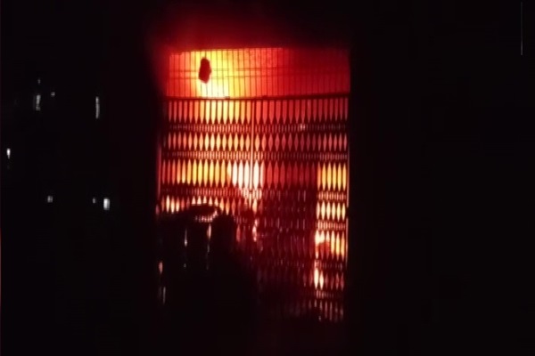 Fire at Maniyari police station of Muzaffarpur