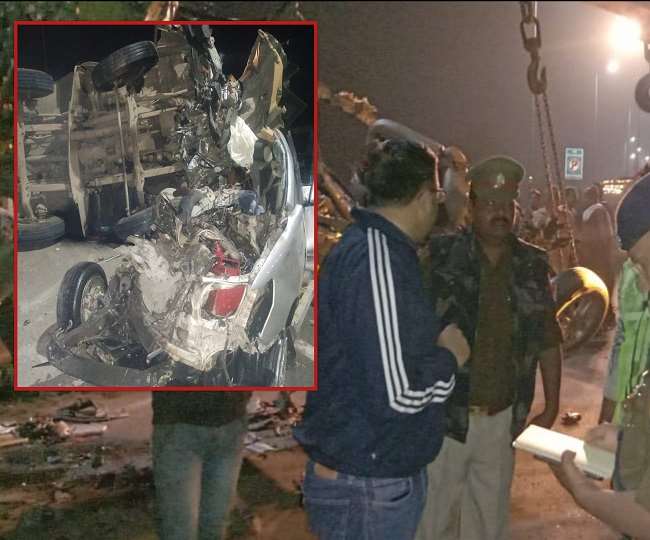 Uncontrolled tanker rammed Innova on Yamuna Expressway, seven including four from same family died