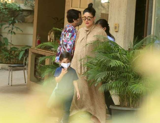 Kareena Kapoor Khan goes out to hang out with son Taimur, delivery soon