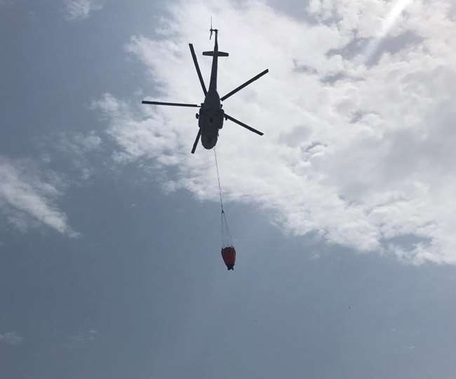 Air Force helicopters to extinguish forest fires, two MI-17s deployed, operations begin