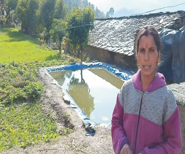 Ganga Rana of Bhadkot village is motivating villagers for rainwater harvesting