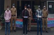 Three youth arrested for stealing mobiles of patients from Kovid Care Center