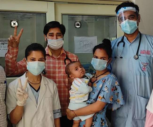 Seven-month-old child defeated Corona, won the battle of life even after being on ventilator