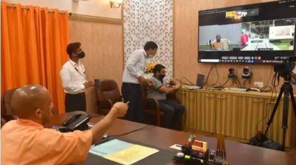 CM Yogi virtual unveils first prototype train of Kanpur and Agra Metro