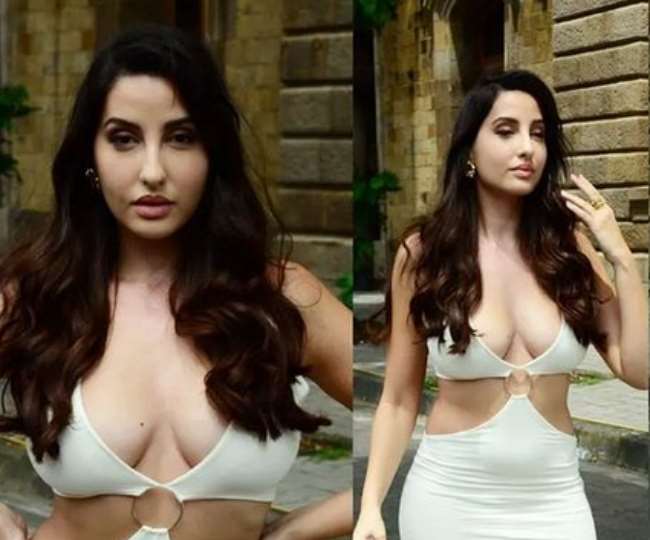 Nora Fatehi became a victim of Ops moment, the dress caused trouble, was seen adjusting the clothes