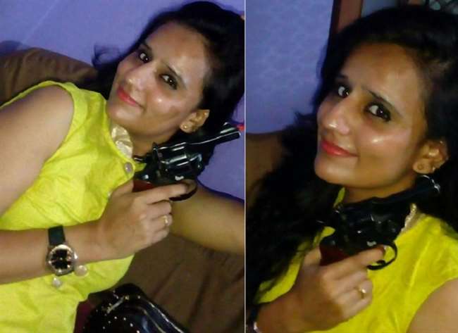 After the lady soldier, now this BJP's district minister became Revolver Rani, photo viral