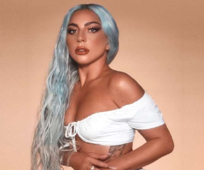 Lady Gaga poses nude for a magazine shoot, difficult to identify