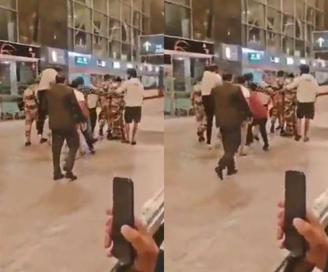 Surrounded by an assistant at the airport, this superstar was attacked by an unknown person, shocking VIDEO VIRAL