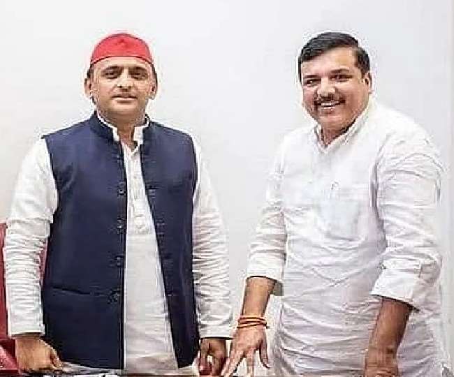 Election stir: AAP leader Sanjay Singh met Akhilesh, speculation intensified about the alliance