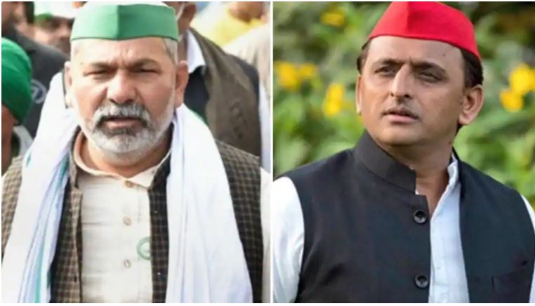 Akhilesh Yadav casts strings on Rakesh Tikait, said- welcome if you want to contest elections