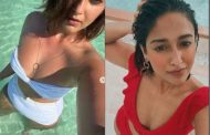 Ileana D'Cruz added a touch of hotness in a red and white bikini, fans said - 'Fire in water'