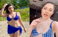 Urfi wore a netted net over a blue bikini, replied to the trollers by sharing the video