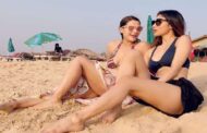 Mouni Roy was seen in bold style on the beach, wished her friend on her birthday