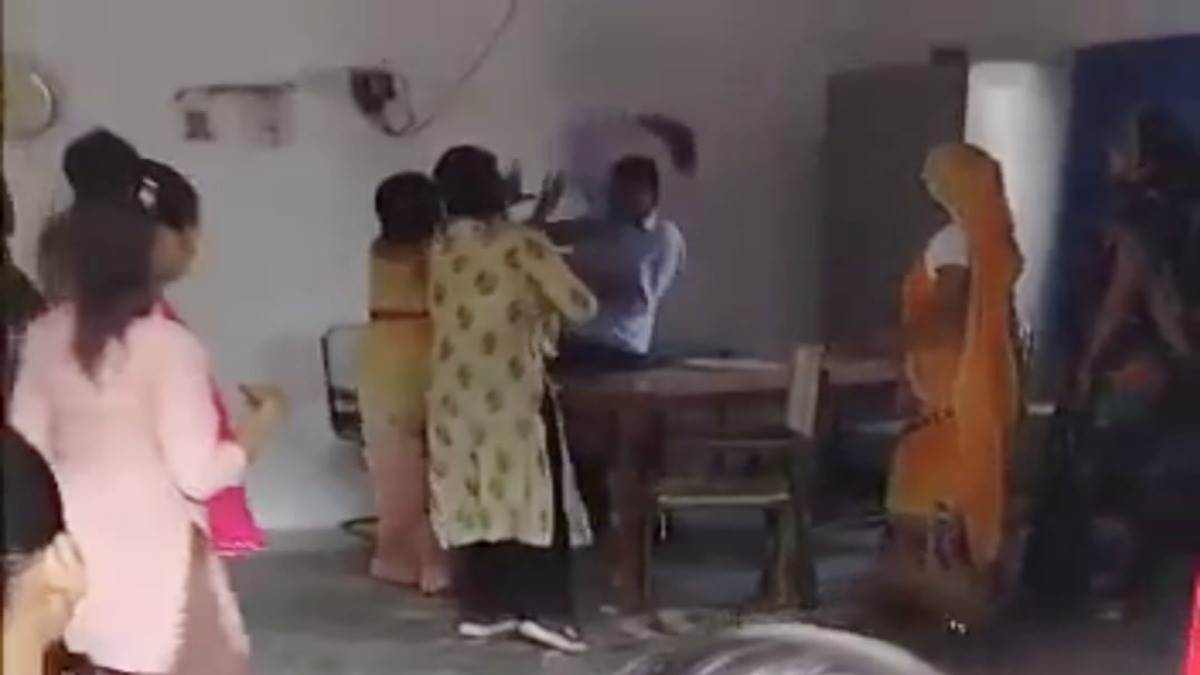 Headmaster beat female teacher with shoes, video went viral on social media