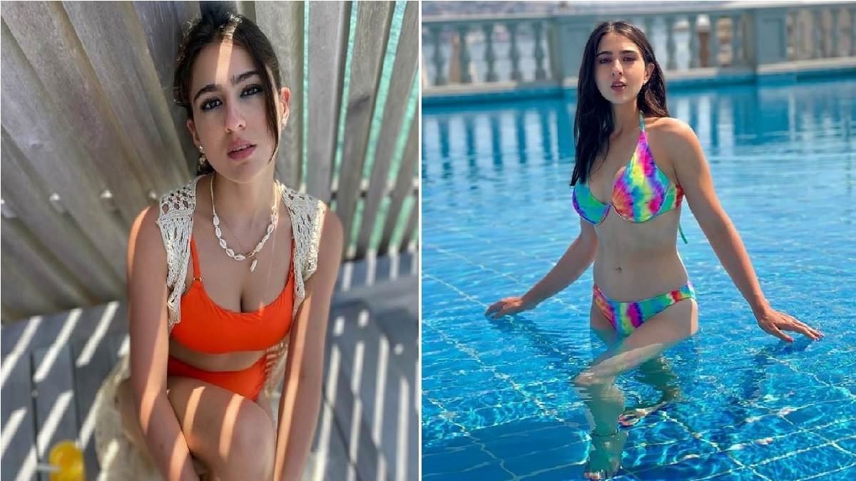 Sara Ali Khan enjoying vacation in Italy with mother Amrita Singh in short clothes, will be seen on green top
