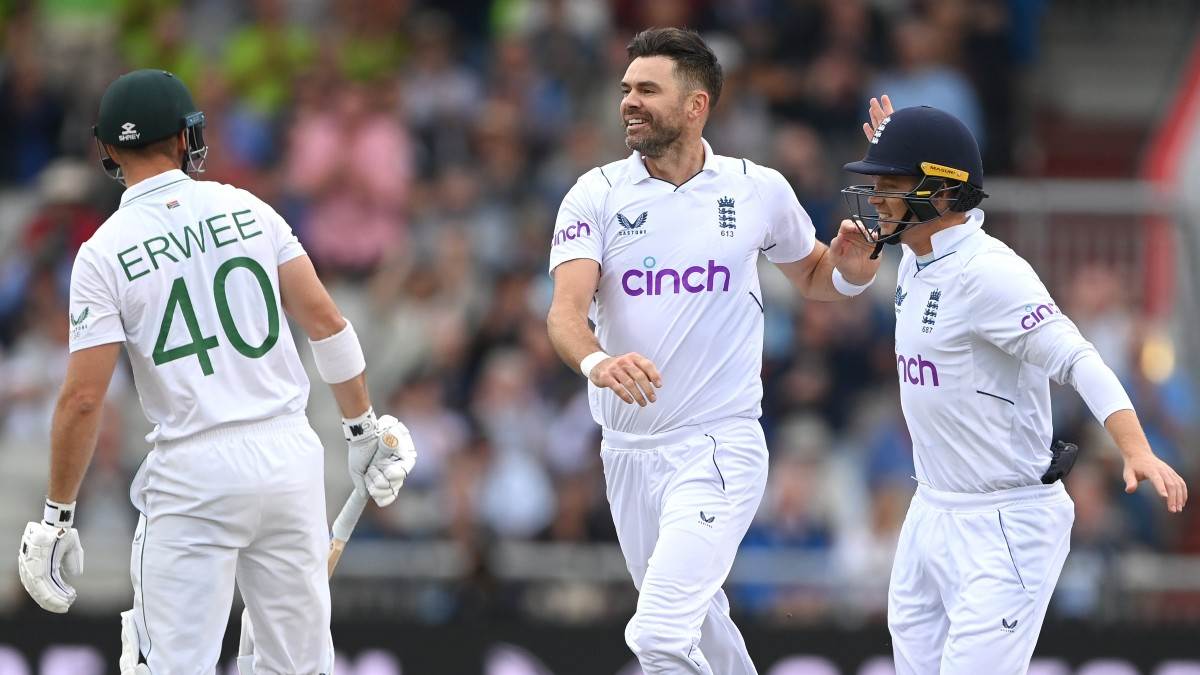 James Anderson became the first player in the world to play 100 Test matches at home