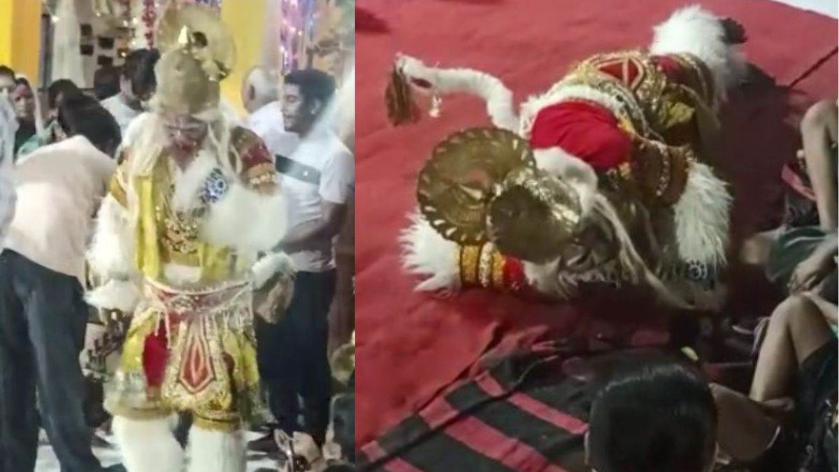 While dancing to Ram Bhajan in Mainpuri, the young man who became 'Hanuman' gave up his life, people kept on acting