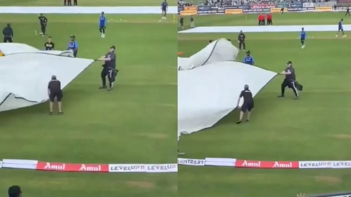 Sanju came to help the ground staff when he did not get a chance in the team, watch video