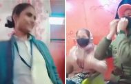 Women constables made a reel on the song 'Patli Kamariya Mori' in Ayodhya, SSP made all four stand in line
