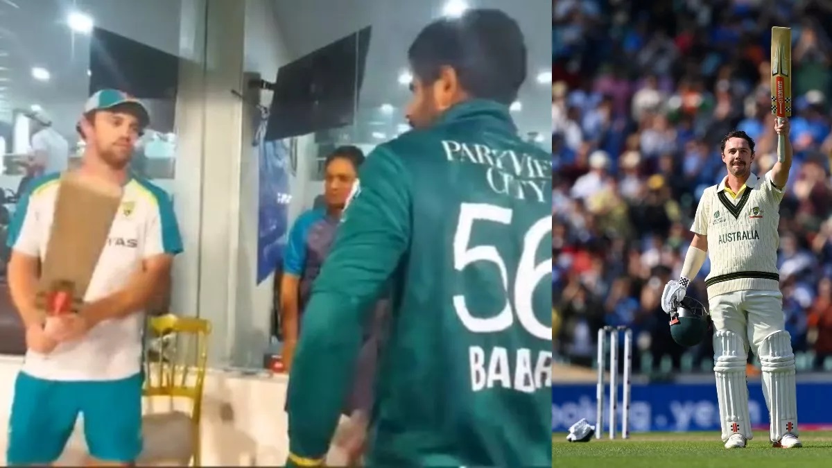 Babar Azam gifted the bat with which Travis Head scored his century!