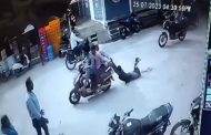 Vandalism in Bareilly, tied to a scooty and dragged on the road, the victim struggled to save himself