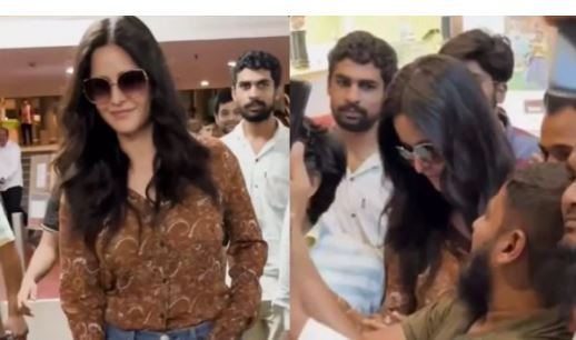 Fans rushed to see Katrina Kaif at the airport, competing for selfies