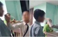 Female teacher made Muslim student stand up and thrashed, got slapped by children in school
