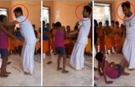 UP: Beaten with a stick... slapped and then thrown on the ground, Gurukul's teacher became a beast; Video of vandalism surfaced