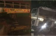 Conductor killed in collision between bus and dumper in Agra, many people injured, accident happened on Rambagh flyover