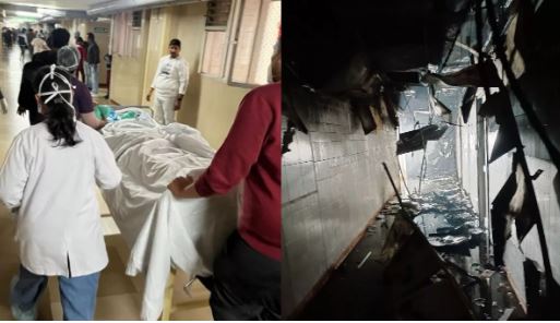 Fire in the operation theater of SGPGI, woman and newborn lost their lives while being shifted in the middle of surgery.