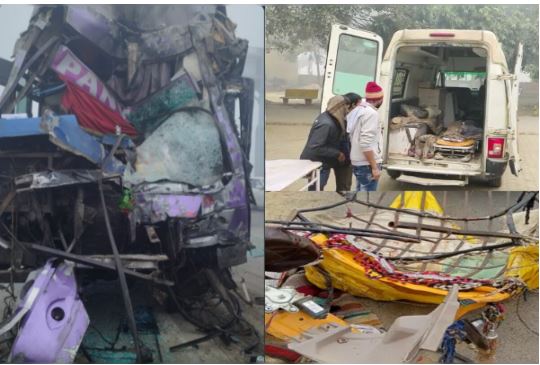 Dead bodies scattered everywhere, crying relatives…. 12 people died in truck-tempo collision in UP