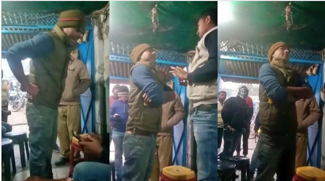 When mutton was not given for free, the constable got angry, abused the shopkeeper, SP took action