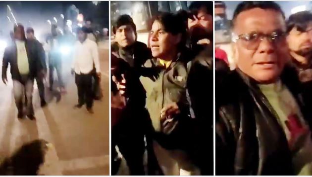 BJP leaders misbehave with policemen, video goes viral on social media