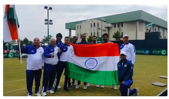 Indian team defeated Pakistan at home, secured a place in the World Group, got an unassailable lead.