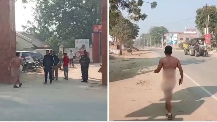Angry student went out on the road naked, youth missed his exam due to roadways