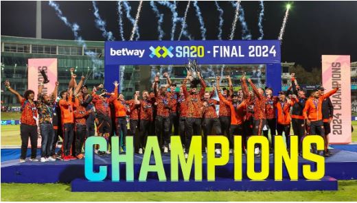 Sunrisers' fortunes open, won SA20 league title for the second consecutive time, defeated Durban in the final
