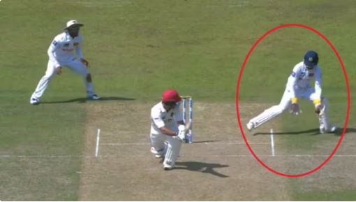 Sri Lankan wicketkeeper took a surprising catch, you will be stunned after seeing it, you will forget even Dhoni!