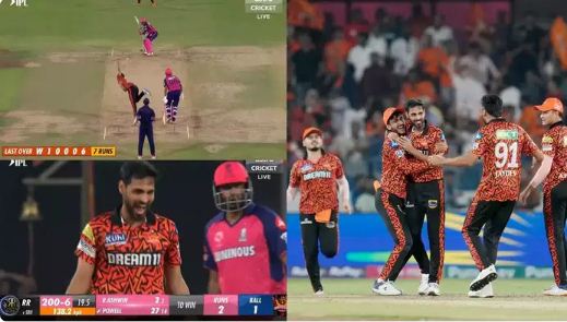 Needing the last ball and two runs, Sunrisers Hyderabad defeated Rajasthan Royals in a breath-taking match.